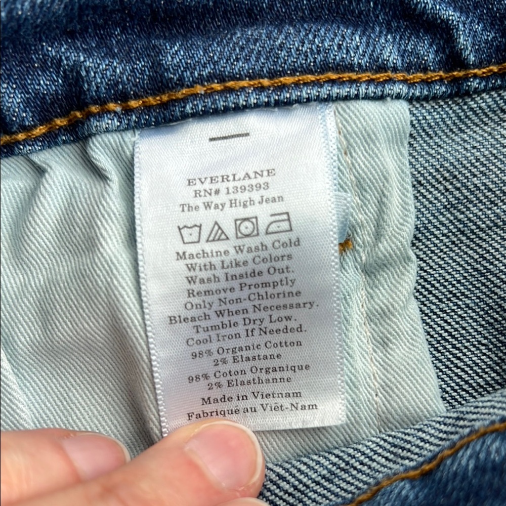 Everlane Way-High Long 33L (Vintage Indigo) - Picture 4 of 5